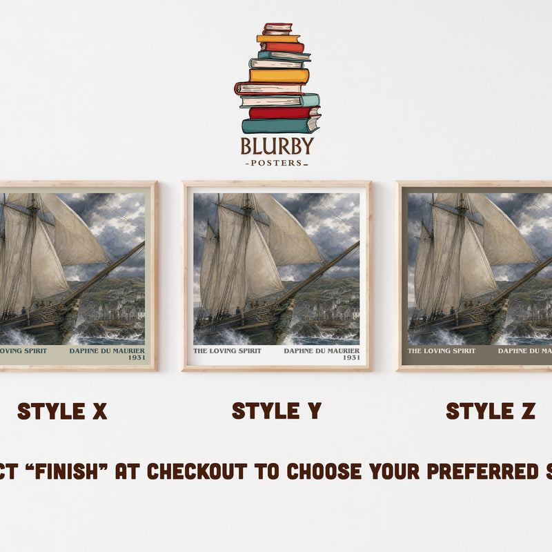 The Loving Spirit literary print in frame leaning in hallway – historical fiction wall art