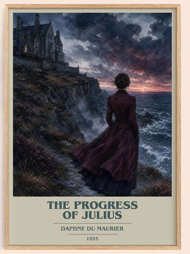 The Progress of Julius Book Cover Poster by Daphne du Maurier
