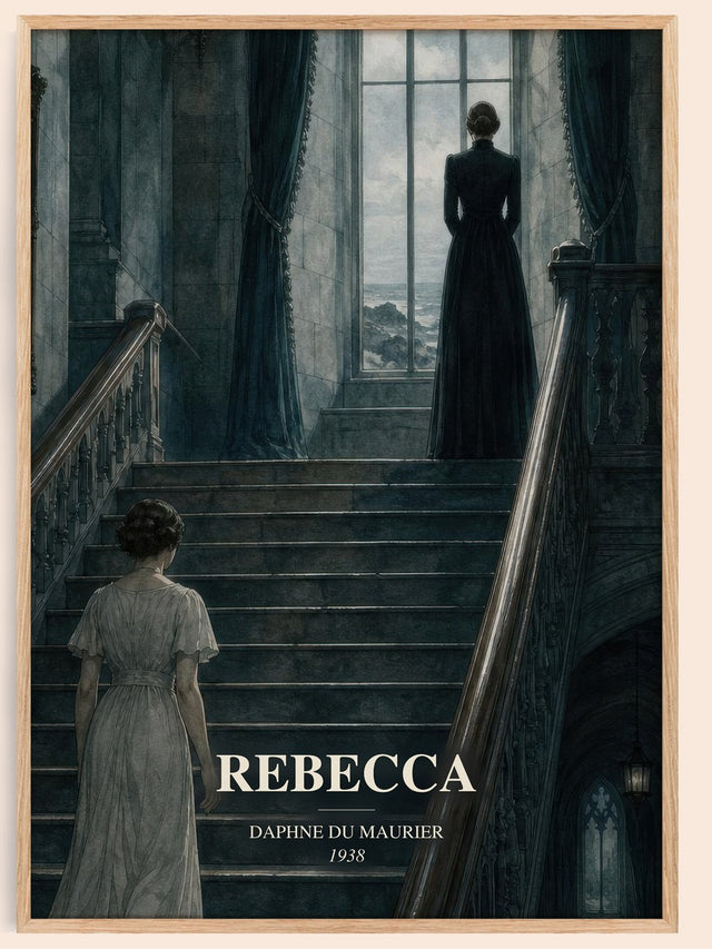 Rebecca Book Watercolour Illustration by Daphne du Maurier