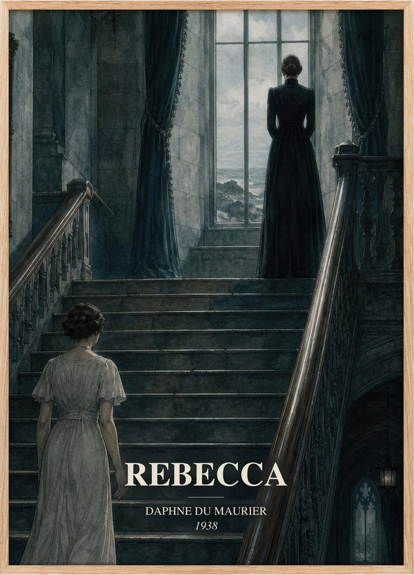 Rebecca Book Watercolour Illustration by Daphne du Maurier
