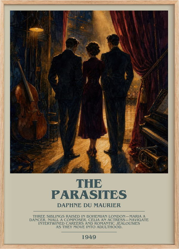 The Parasites Bookish Wall Art by Daphne du Maurier