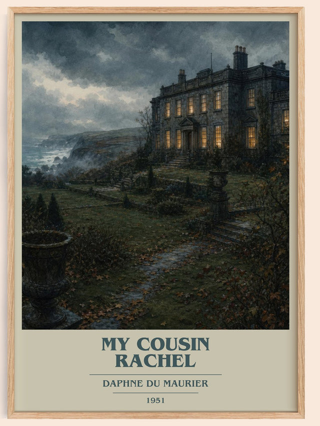 My Cousin Rachel Book Cover Poster by Daphne du Maurier