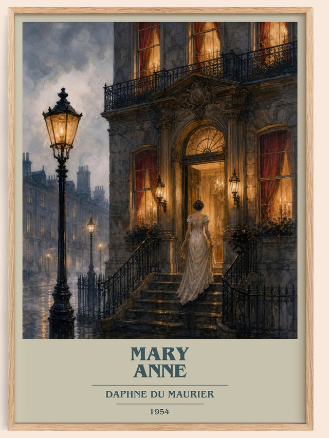 Mary Anne Book Cover Poster by Daphne du Maurier