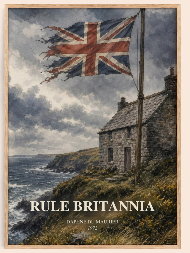 Rule Britannia Book Watercolour Illustration by Daphne du Maurier