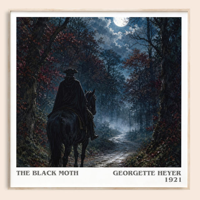The Black Moth Literary Art Print by Georgette Heyer