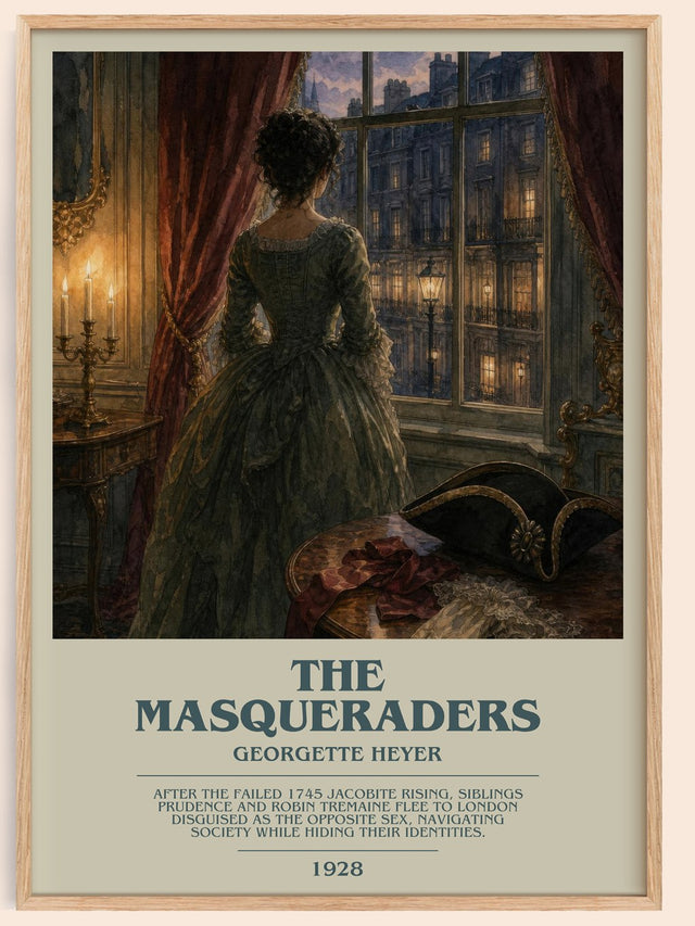 The Masqueraders Bookish Wall Art by Georgette Heyer