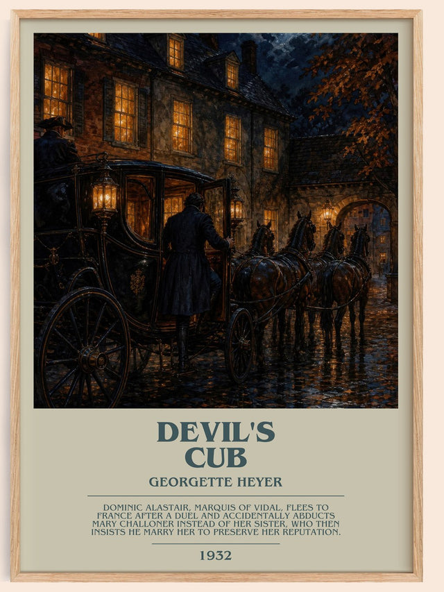 Devil's Cub Bookish Wall Art by Georgette Heyer