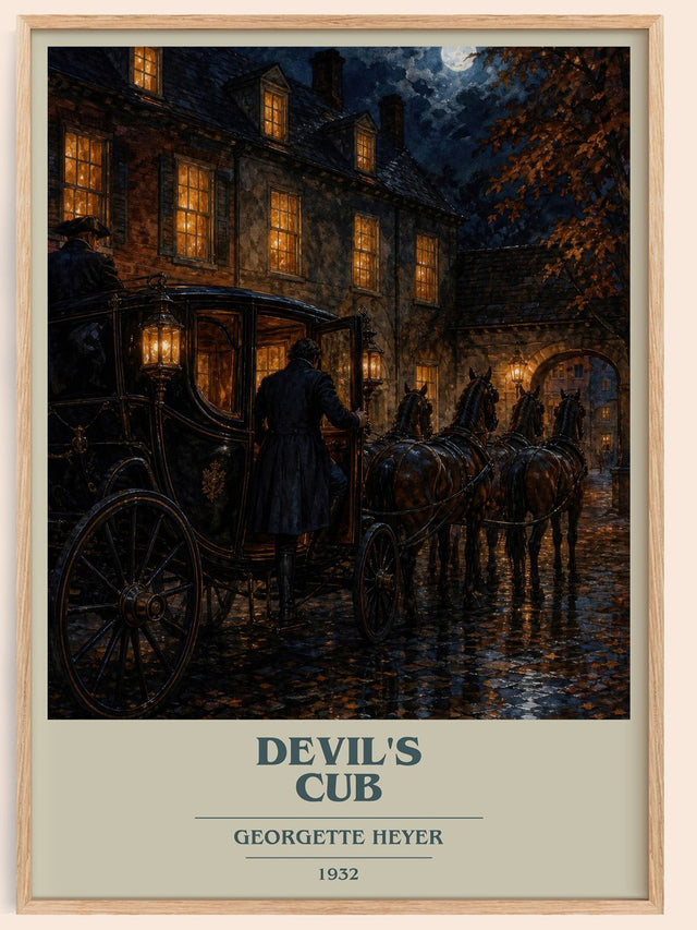 Devil's Cub Book Cover Poster by Georgette Heyer