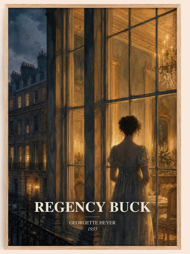 Regency Buck Book Watercolour Illustration by Georgette Heyer