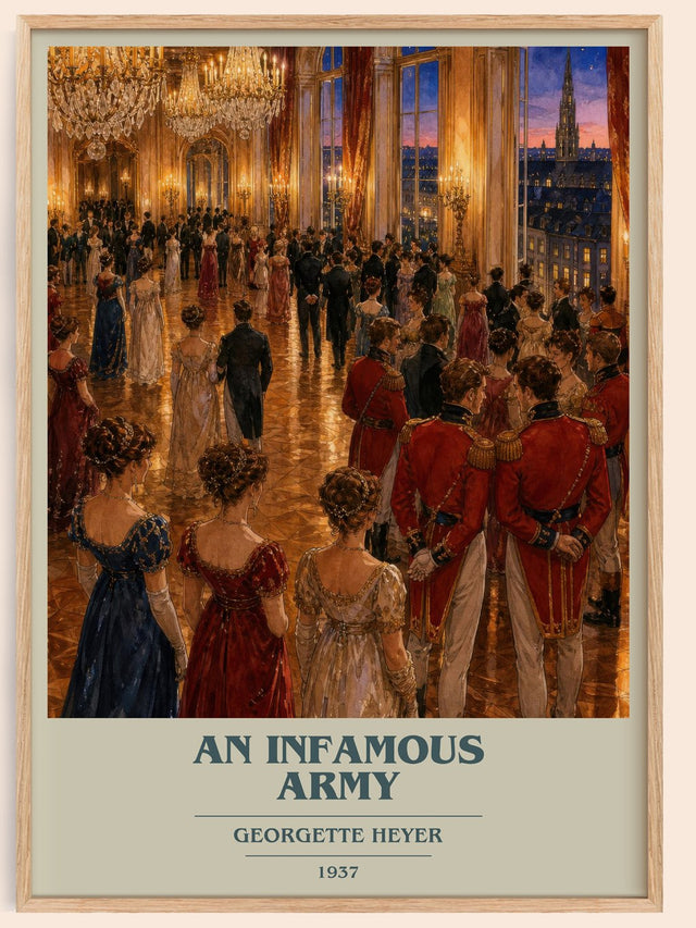 An Infamous Army Book Cover Poster by Georgette Heyer