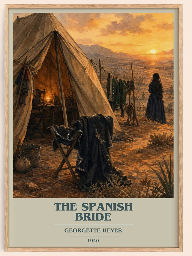 The Spanish Bride Book Cover Poster by Georgette Heyer