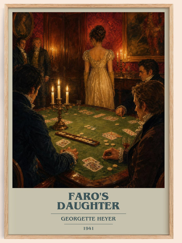 Faro's Daughter Book Cover Poster by Georgette Heyer