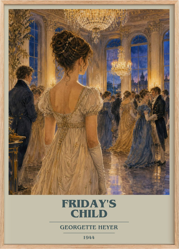 Friday's Child Book Cover Poster by Georgette Heyer