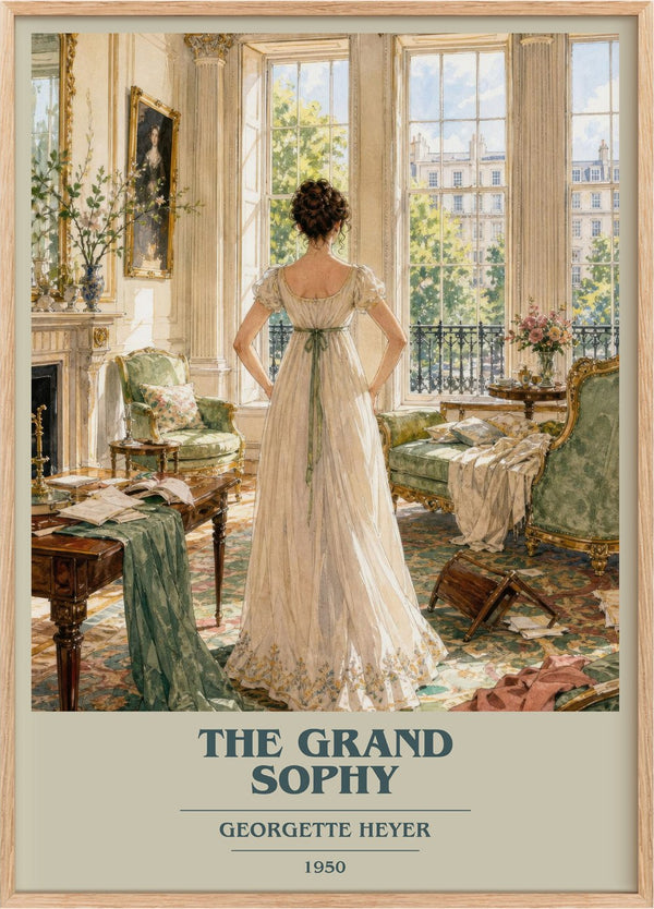The Grand Sophy Book Cover Poster by Georgette Heyer