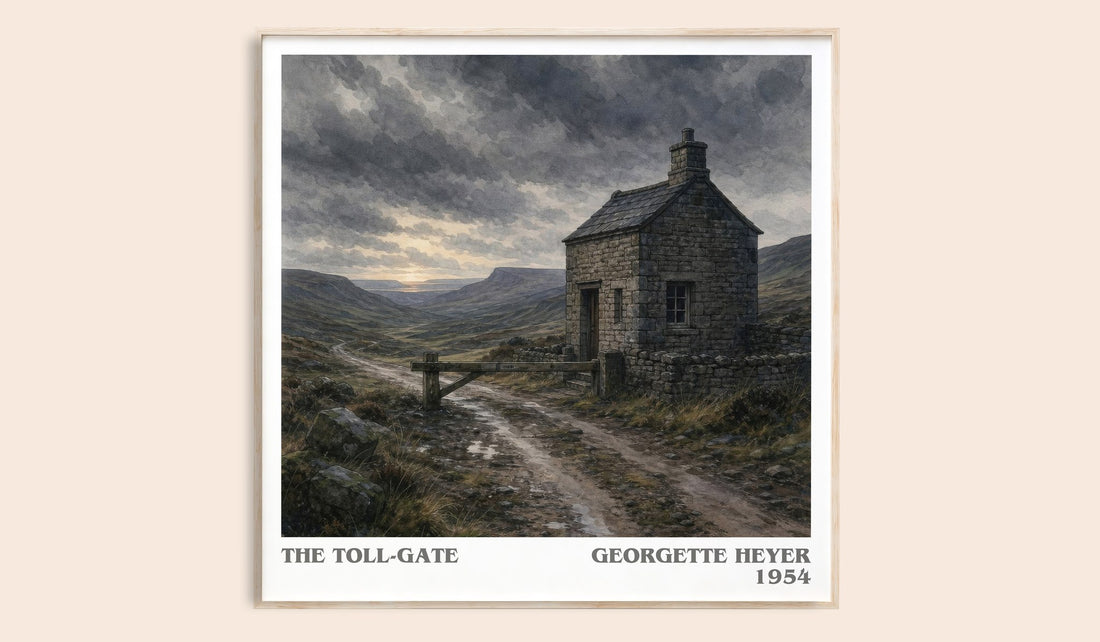 The Toll-Gate literary book poster by Georgette Heyer – framed literary art print