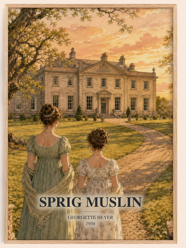 Sprig Muslin Book Watercolour Illustration by Georgette Heyer