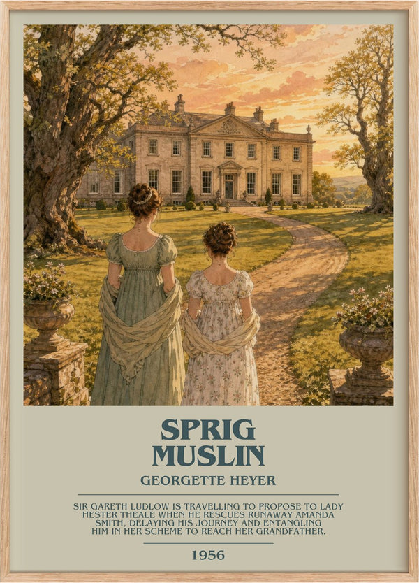 Sprig Muslin Bookish Wall Art by Georgette Heyer
