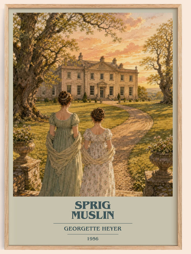 Sprig Muslin Book Cover Poster by Georgette Heyer