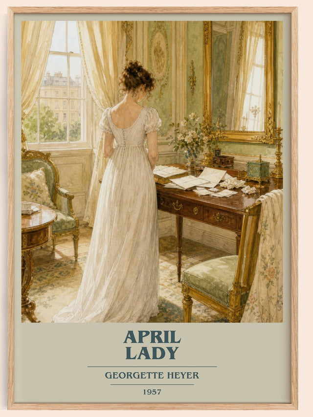 April Lady Book Cover Poster by Georgette Heyer