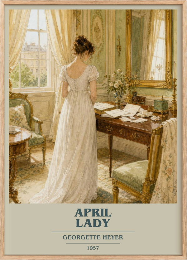 April Lady Book Cover Poster by Georgette Heyer
