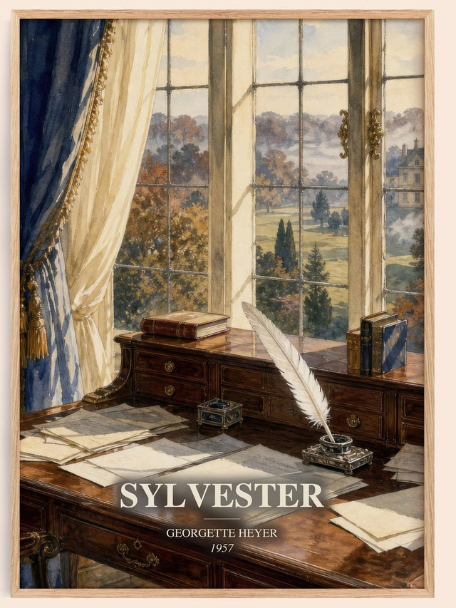 Sylvester Book Watercolour Illustration by Georgette Heyer