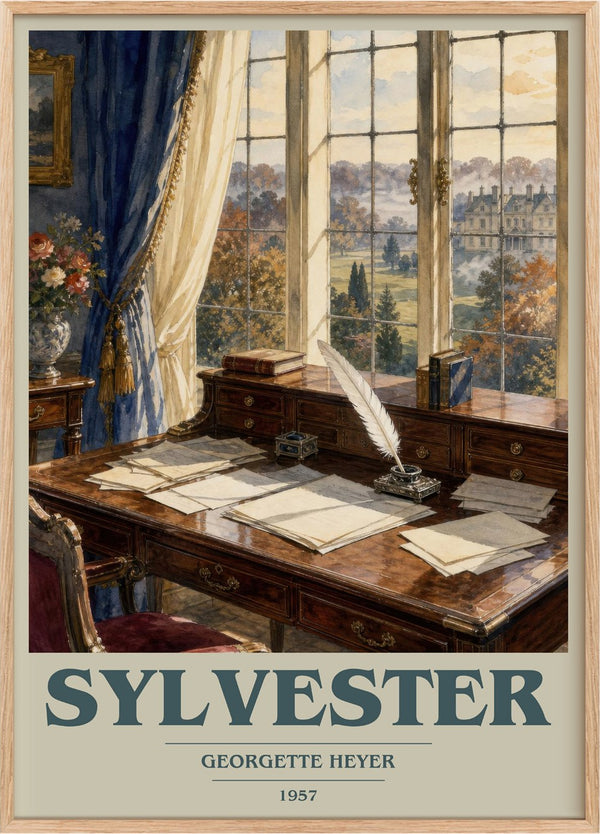 Sylvester Book Cover Poster by Georgette Heyer