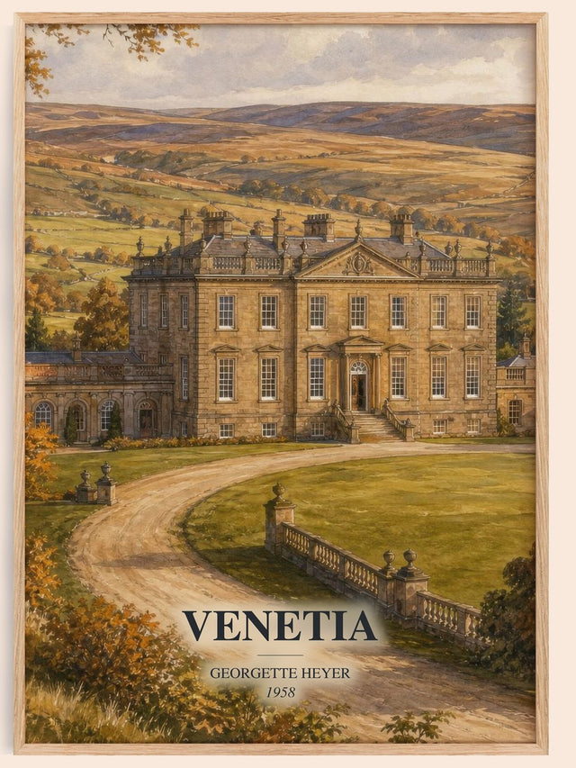 Venetia Book Watercolour Illustration by Georgette Heyer