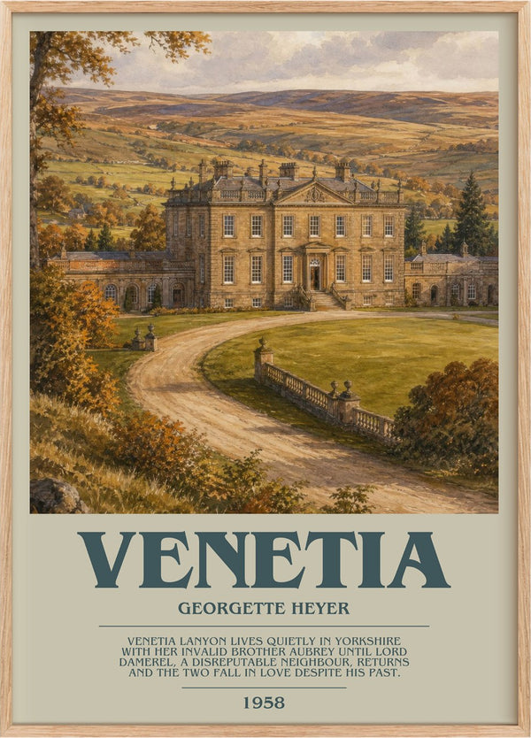 Venetia Bookish Wall Art by Georgette Heyer