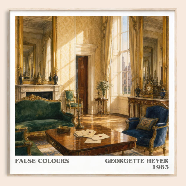 False Colours Literary Art Print by Georgette Heyer