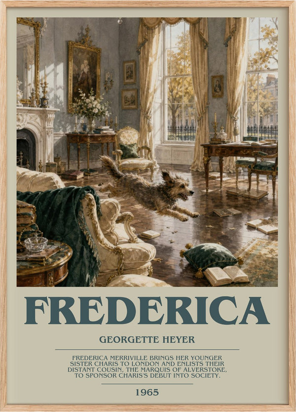 Frederica Bookish Wall Art by Georgette Heyer