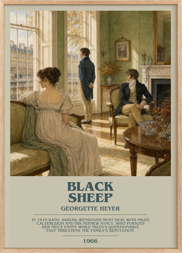 Black Sheep Bookish Wall Art by Georgette Heyer