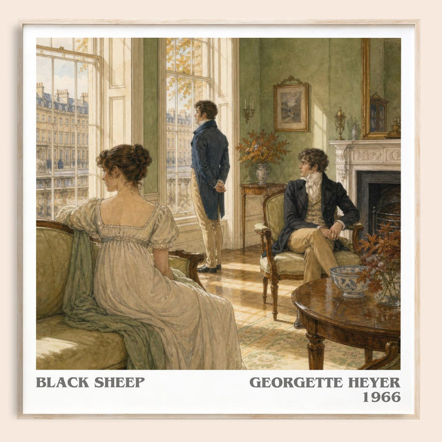 Black Sheep Literary Art Print by Georgette Heyer