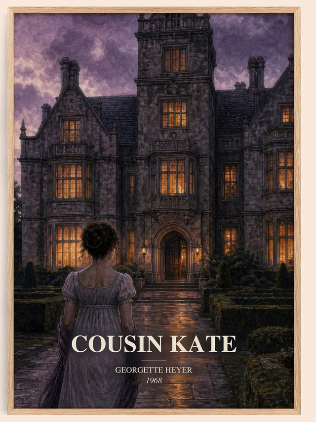 Cousin Kate Book Watercolour Illustration by Georgette Heyer
