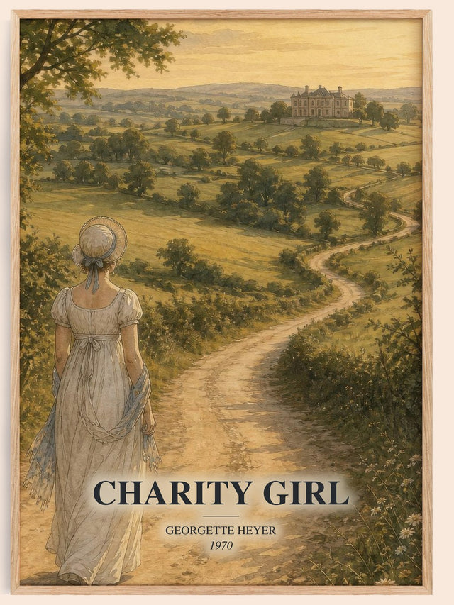 Charity Girl Book Watercolour Illustration by Georgette Heyer