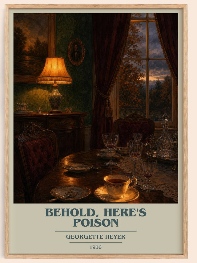 Behold, Here's Poison Book Cover Poster by Georgette Heyer