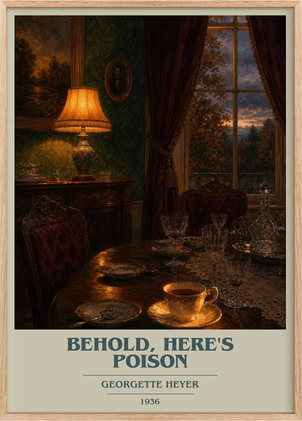 Behold, Here's Poison Book Cover Poster by Georgette Heyer