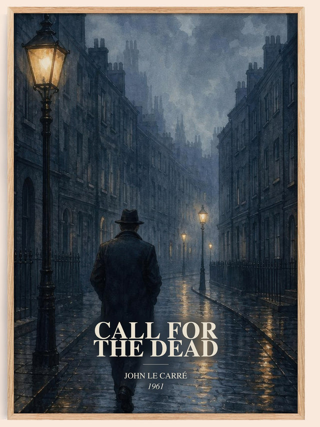 Call for the Dead Book Watercolour Illustration by John le Carré