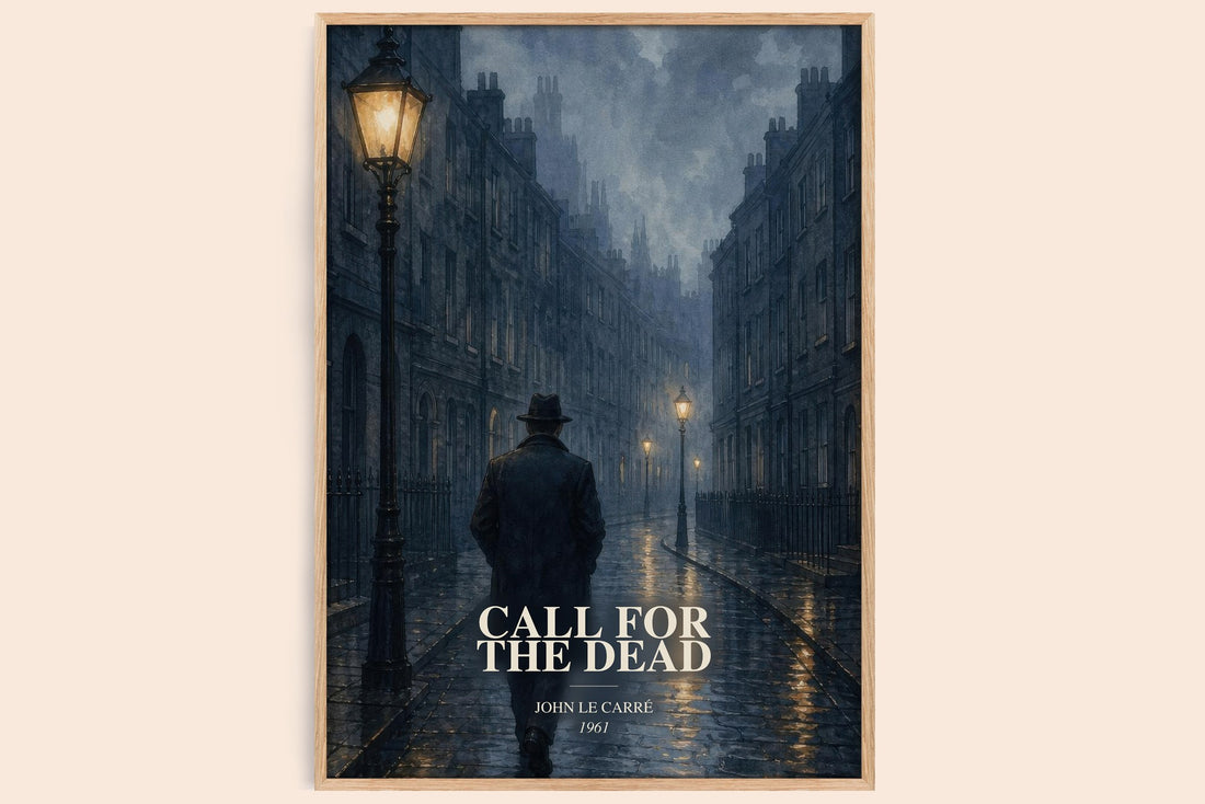 Call for the Dead watercolour book poster by John le Carré – framed literary art print