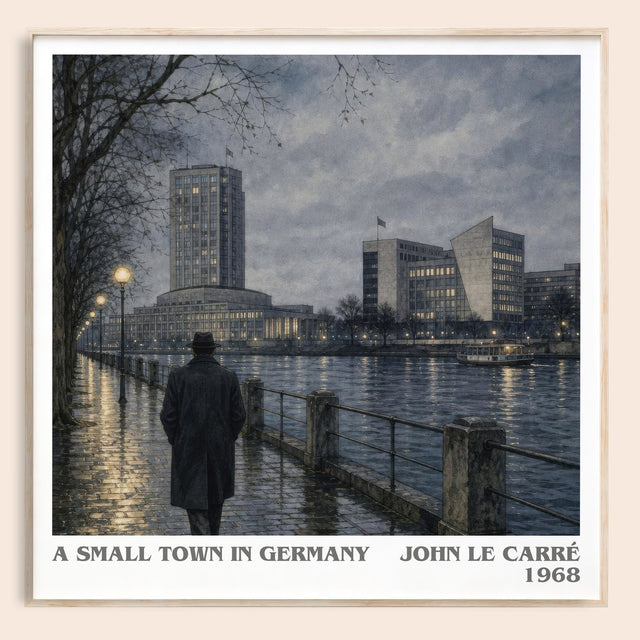 A Small Town in Germany Literary Art Print by John le Carré
