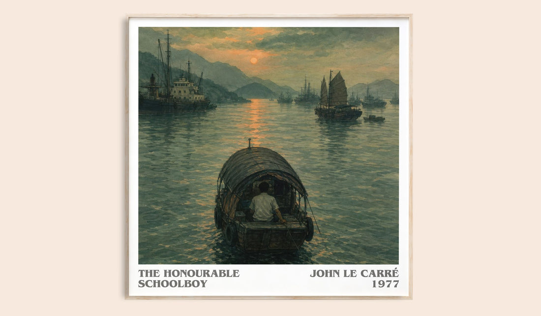 The Honourable Schoolboy literary book poster by John le Carré – framed literary art print