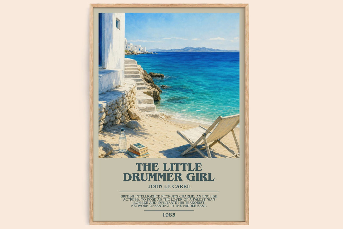 The Little Drummer Girl bookish book poster by John le Carré – framed literary art print