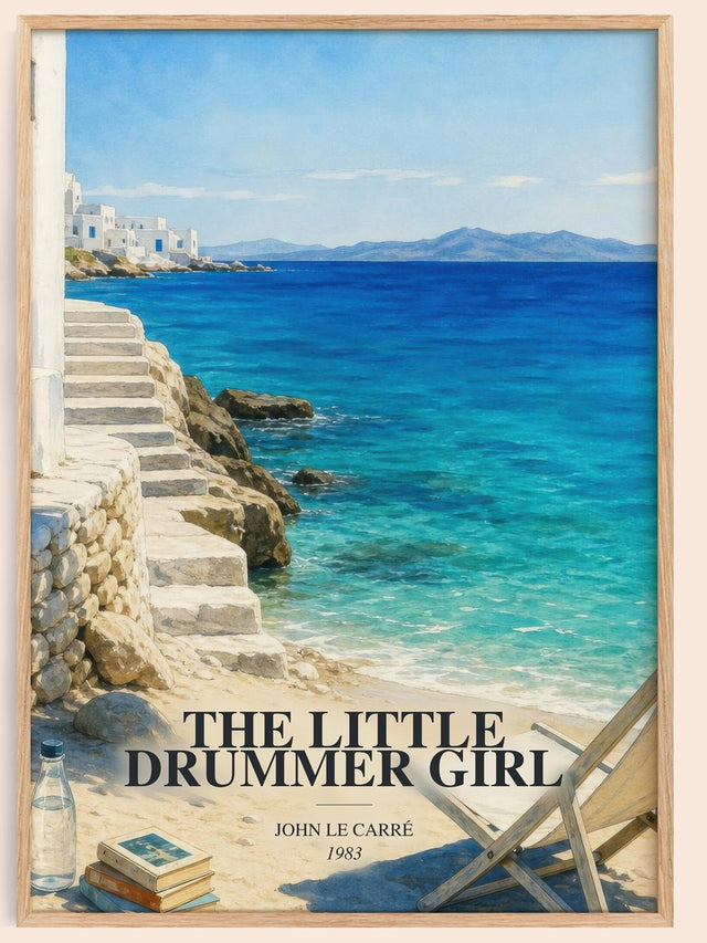 The Little Drummer Girl Book Watercolour Illustration by John le Carré