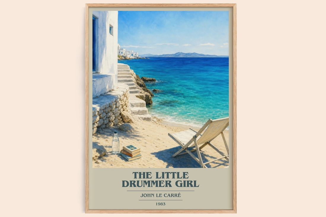 The Little Drummer Girl book cover book poster by John le Carré – framed literary art print