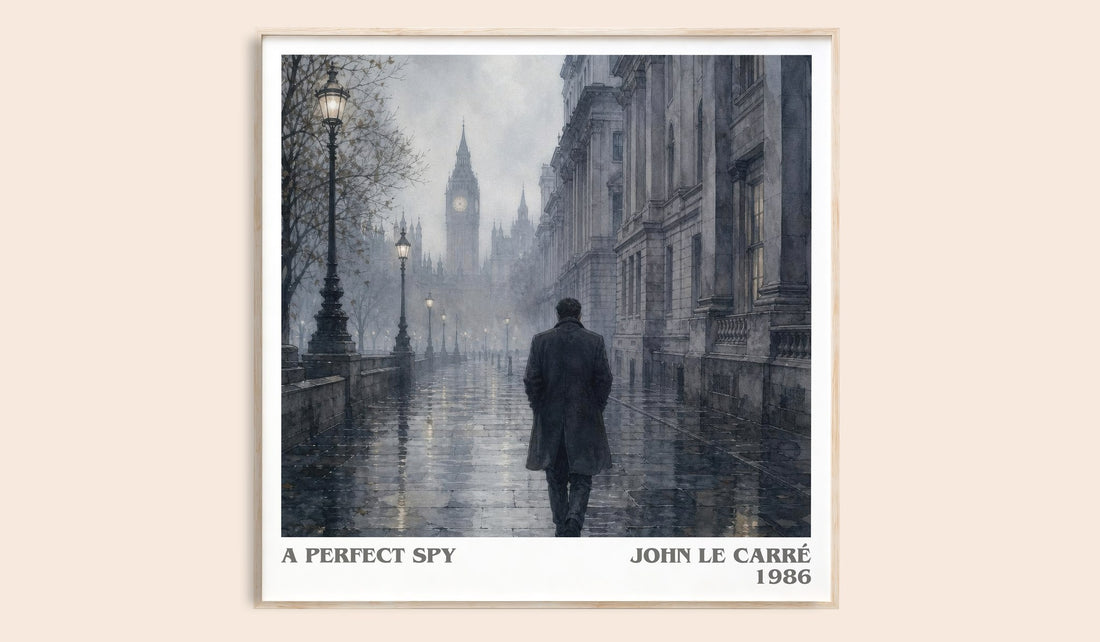 A Perfect Spy literary book poster by John le Carré – framed literary art print