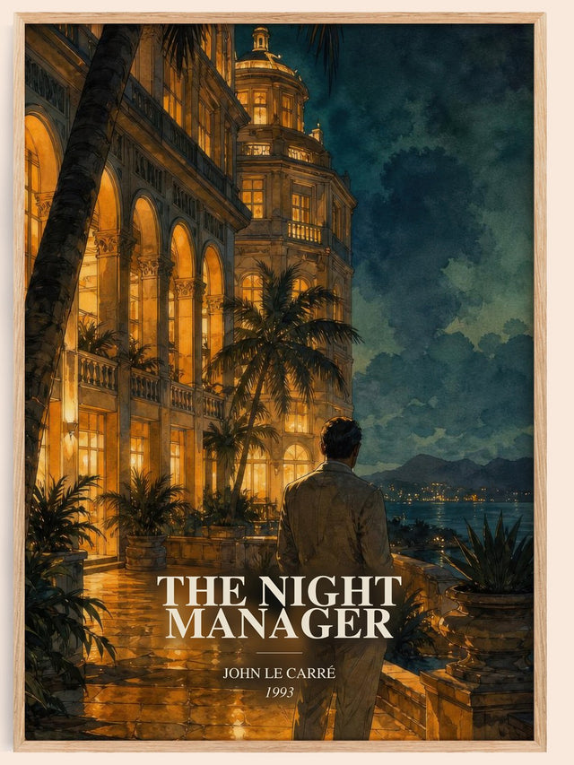 The Night Manager Book Watercolour Illustration by John le Carré