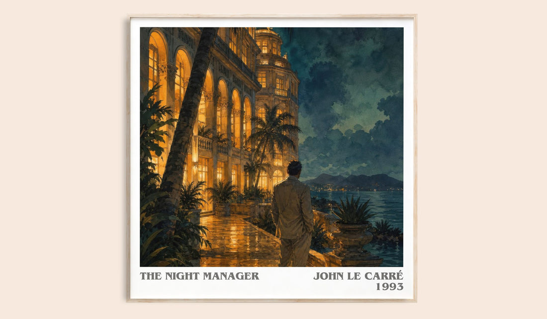 The Night Manager literary book poster by John le Carré – framed literary art print