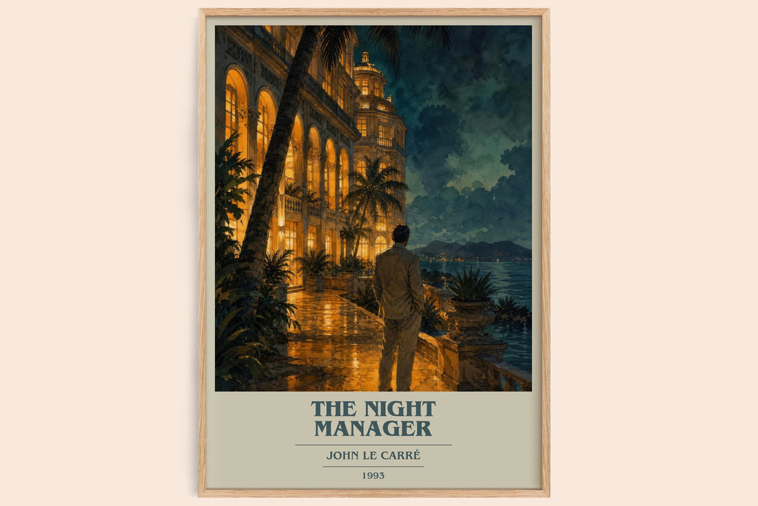 The Night Manager book cover book poster by John le Carré – framed literary art print