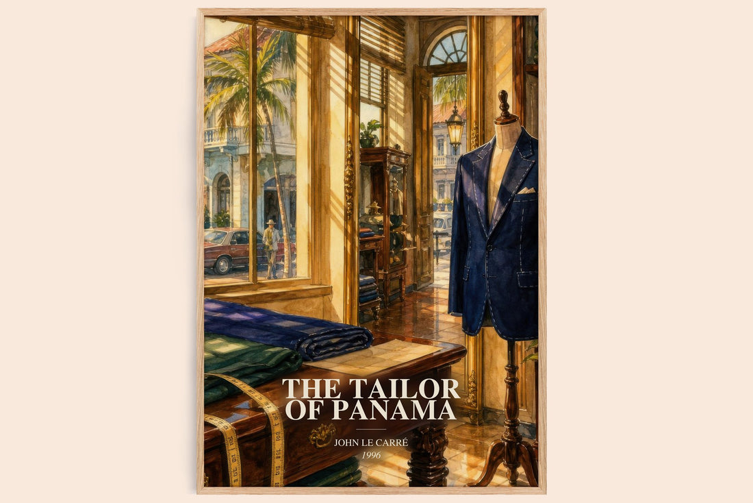 The Tailor of Panama watercolour book poster by John le Carré – framed literary art print
