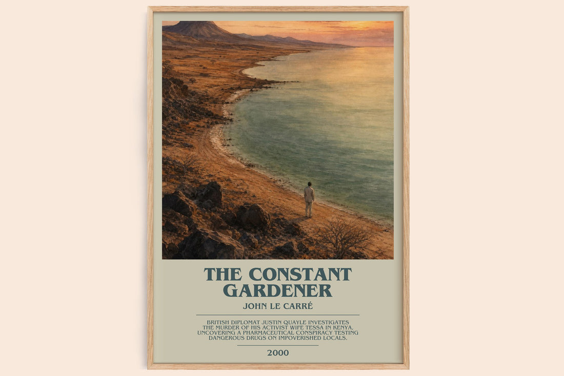 The Constant Gardener bookish book poster by John le Carré – framed literary art print