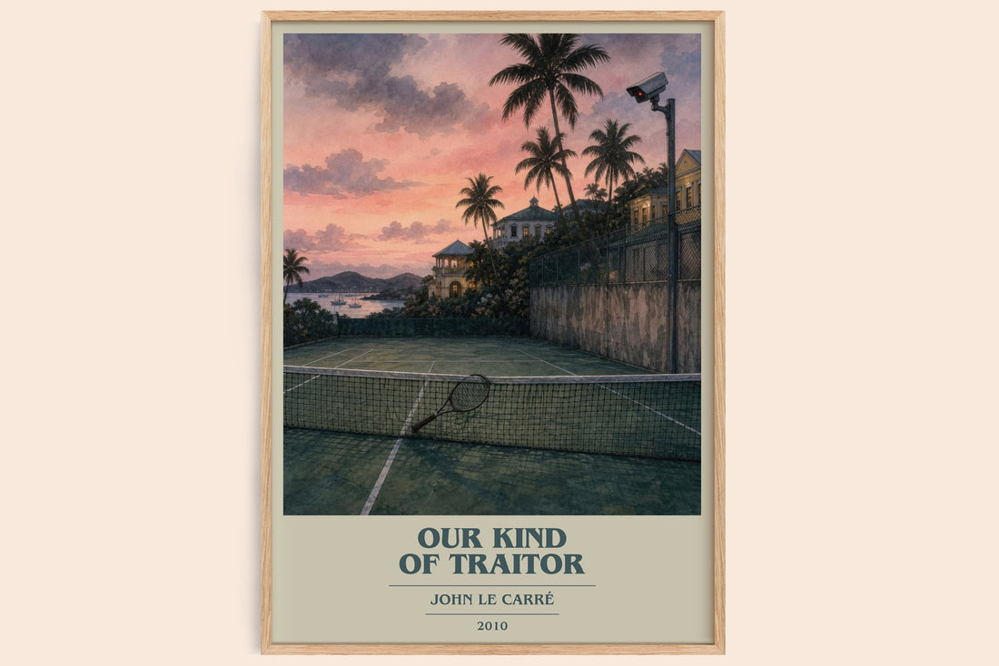 Our Kind of Traitor book cover book poster by John le Carré – framed literary art print
